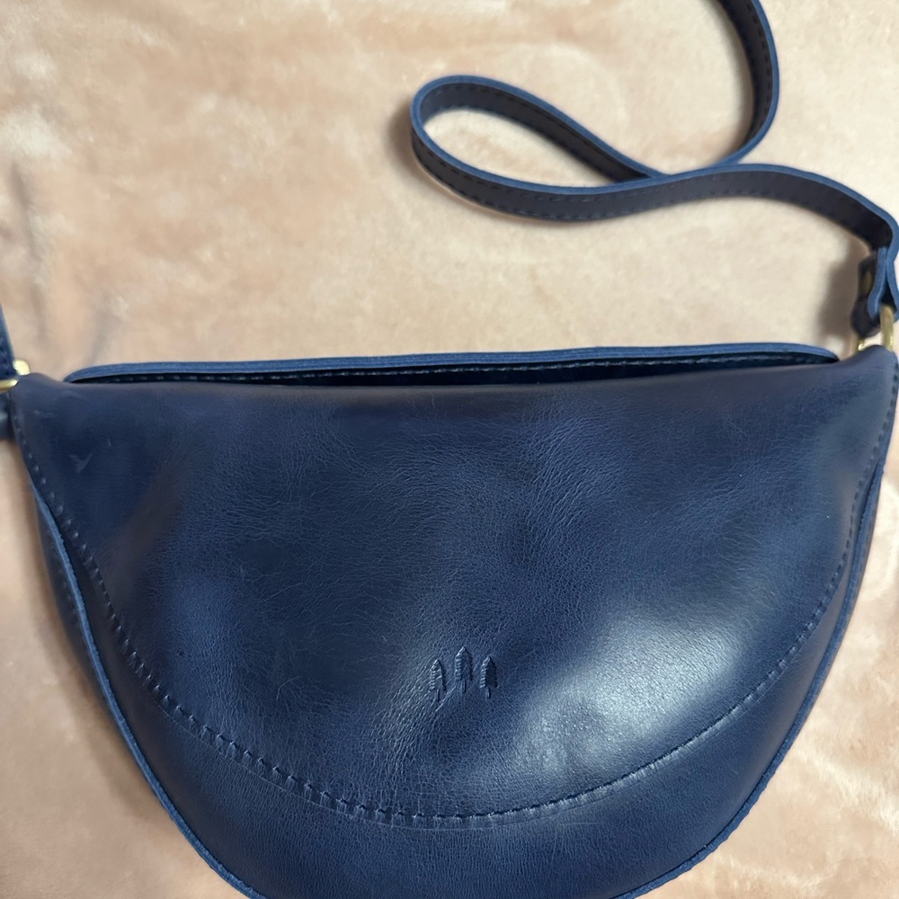 Portland Leather Cowboy Blue Medium Koala Bag